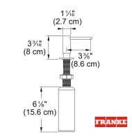 MEDIDAS DISPENSADOR JABON ATLAS FRANKE
